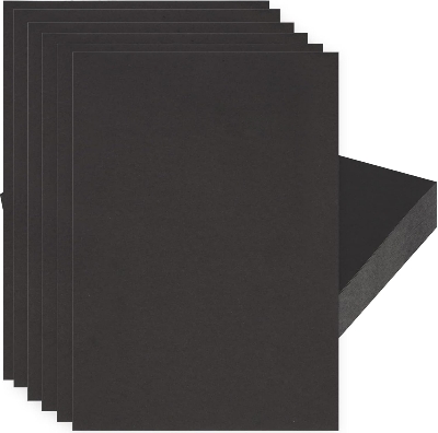 Picture of Black Cards For DIY Art And Crafts, Scrapbooking, Invites, Card Making; Other Cardstock Activities & Projects; Smooth Surface; Double Side Coloured  | Pack of 10 Pcs 300gsm A4