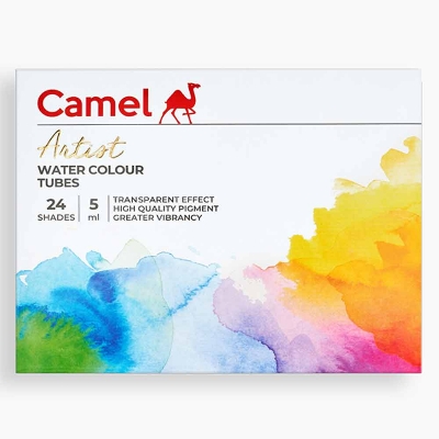 Picture of Camel Artist Quality Water Colour Box 5ml 24 Shade