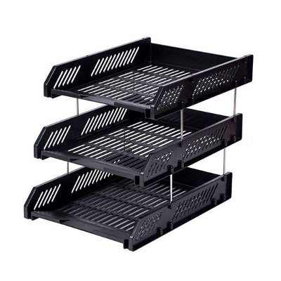 Picture of Deli E9217 Filie Tray 3 Tire Desk Organizer BLack