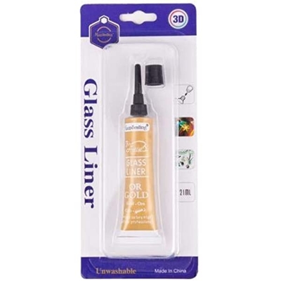 Picture of Keep smiling Glass liner color Gold