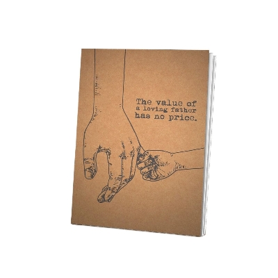 Picture of Papertree Vintage A5 Notebook Sketchbook Drawing Sketchpad [The Value Of Loving Father] Perfect For ● Graphite Pencils ● Colour Pencils ● Pastel Pencils ● Charcoal Pencils ● Soft Pastels ● Oil Pastels ● Metallic Fineliners