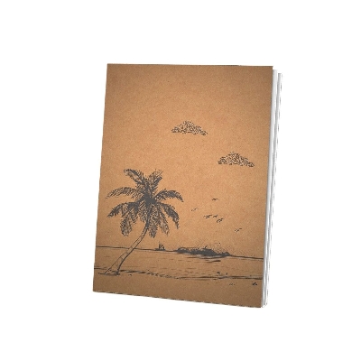 Picture of Papertree Vintage A5 Notebook Sketchbook Drawing Sketchpad (RIVER&TREE) Perfect For ● Graphite Pencils ● Colour Pencils ● Pastel Pencils ● Charcoal Pencils ● Soft Pastels ● Oil Pastels ● Metallic Fineliners