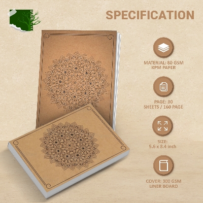 Picture of Papertree Vintage A5 Notebook Sketchbook Drawing Sketchpad (RED VINTAGE FLOWER) Perfect For ● Graphite Pencils ● Colour Pencils ● Pastel Pencils ● Charcoal Pencils ● Soft Pastels ● Oil Pastels ● Metallic Fineliners