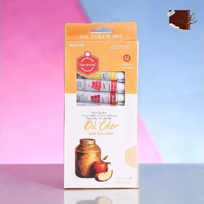 Picture of Keep Smiling Oil color Paint With One brush 12 ml , 12 shade ● 12 different beautiful colours