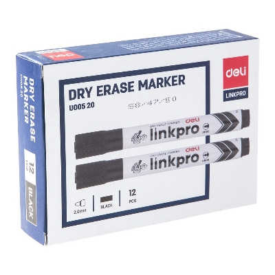 Picture of Deli	EU00520 Refilable White Bord Marker 12 pcs Black