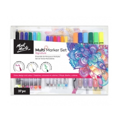 Picture of Mont Marte Signature Marker Set - Multi Marker Set 37pc
