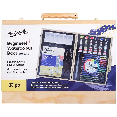 Picture of Mont Marte Beginners Watercolour Box Signature 33pc