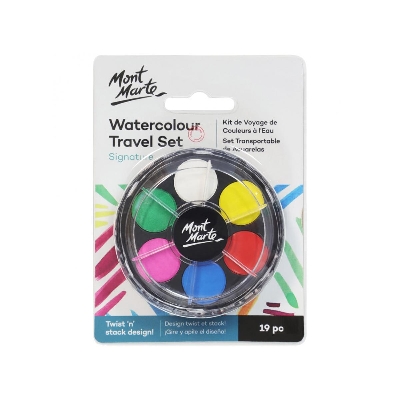 Picture of Mont marte Watercolour Travel Set Signature 19pc