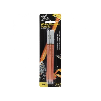 Picture of Mont Marte White Charcoal Pencils  3pc
