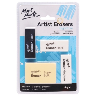 Picture of Mont Marte Artists Eraser pack 4 pcs