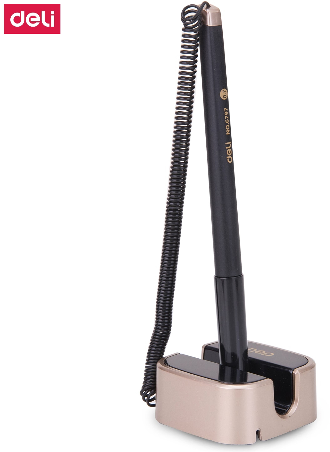 Picture of Deli E6797 Desk Pen with stand (Black)