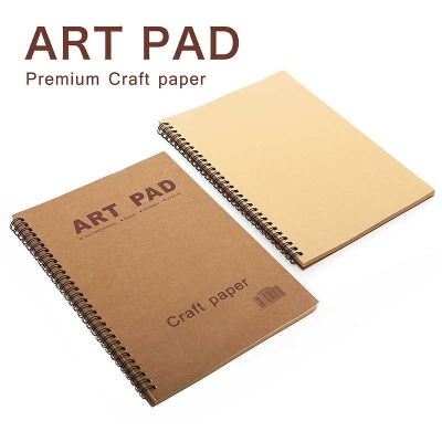 Picture of Brown Craft Paper Art Pad A4 Size ● Good for Quick Sketching and Drawing with Pencils, Pastels, and Charcoal.