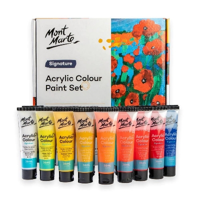 Picture of Mont Marte Signature Acrylic Paint Set (36 ML) -  18 colors