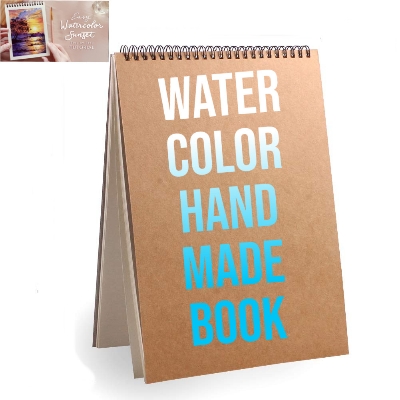 Picture of Watercolor Pad Handmade Paper Book, Perfect for Watercolor, Acrylic,oil pastel,Gouache Paint ,A4 Size 20sheets
