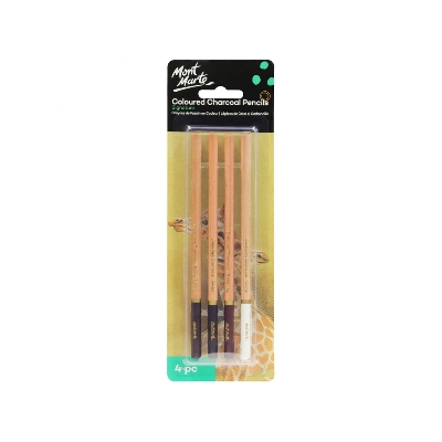 Picture of Mont Marte Coloured Charcoal Pencils 4pc