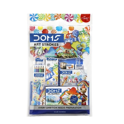 Picture of DOMS Art Strokes Kit 8 pcs Set for painting & Drawing