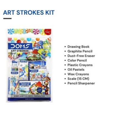 Picture of DOMS Art Strokes Kit 8 pcs Set for painting & Drawing