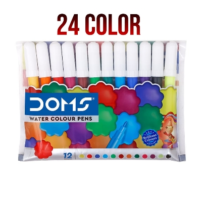 Picture of Doms  Water Color Sketch Pen Half Size Pack of 24 Pcs ( 12pcs x 2set)