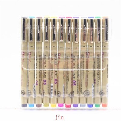 Picture of Superior needle drawing pen Fine liner 0.5mm 12 pcs multicolor