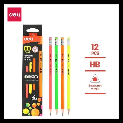 Picture of Deli	EU51600 Neon Graphite Pencil HB