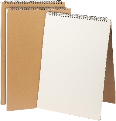 Picture of Papertree Sketchbook Top Spiral Bound Sketchpad | 30 Sheets/60 Pages A4 Size | Artist Drawing Pad for Painting Writing