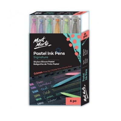Picture of MONT MARTE Pastel Ink Pens Fine Tip 6 pcs