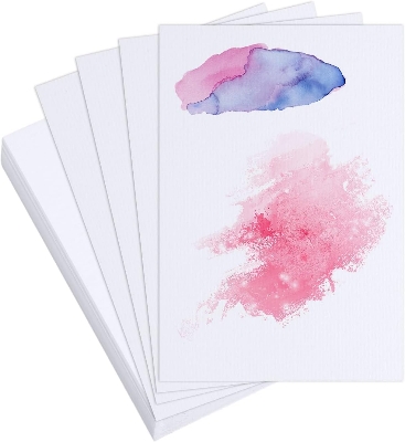 Picture of Handmade Artist Water color Paper | 300gsm 7.25 X 10.85inch | Pack of 8 Pcs