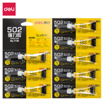 Picture of Deli 7146 Instant Adhesive Super Glue 3gam X 2pcs