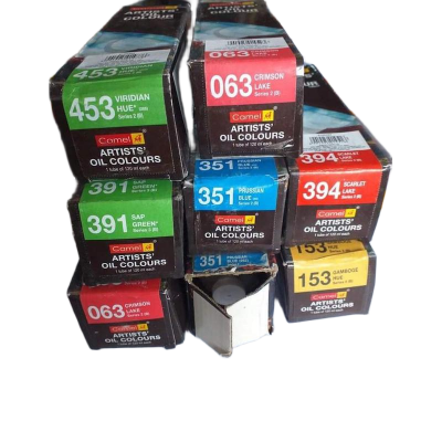 Picture of 120ml Camel Artist Oil Color Paint Tubes Series-1,2,3 colours for Professional Artists