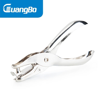 Picture of Metal Hand Holding Hole Punch,one hole hand punch