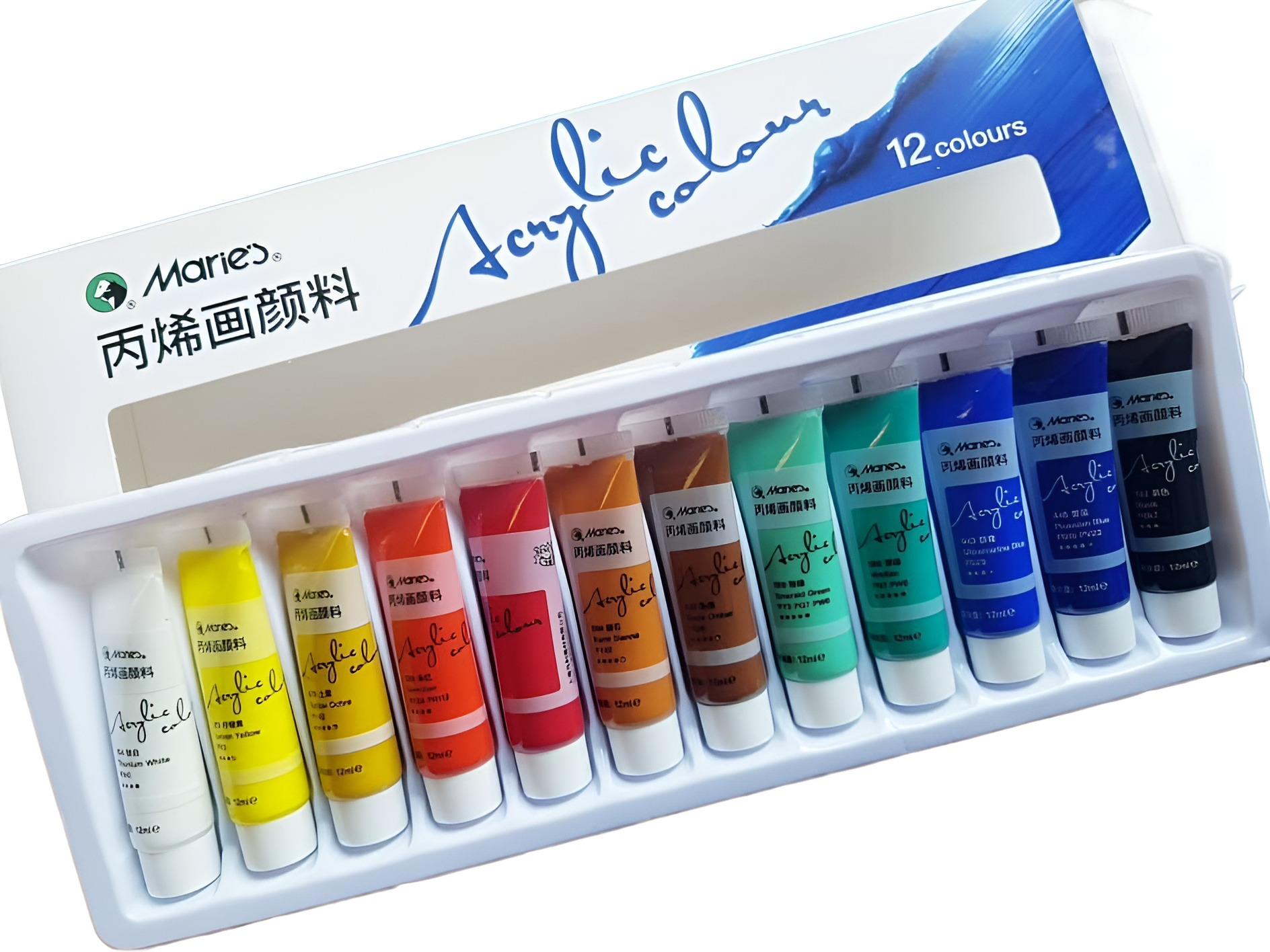 Picture of Marie's Professional Acrylic Colour Set 12ml - 12 Colours