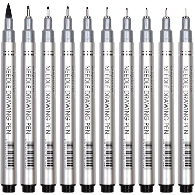 Picture of Superior Needle Drafting Pen Professional Fine liner Technical Drawing Pens Pack of 10