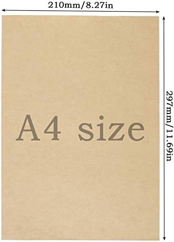 Picture of Brown Kraft Art Card 10 Sheets A4 size | Perfect thickness for printing drawing painting crafting