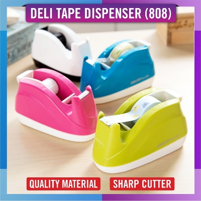 Picture of Deli E808 Non Slip Padded Base Tape Dispenser, Assorted