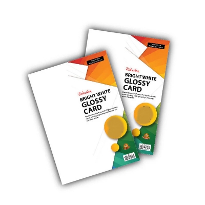 Picture of Glossy Art card card stoke paper 300gsm A4 10 sheets For Business card making, voucher printing, certificate paper, Packaging and multi purpose use