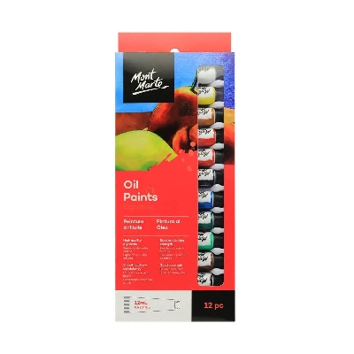 Picture of Mont Marte oil Paints for Painting 12 Pieces in 12 ml Tubes Multicolor