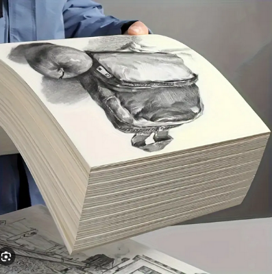 Picture of PAPERTREE Off White Drawing sketch Paper Cardtige paper  50 Sheets