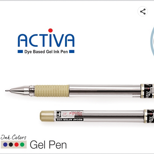 Picture of Montex 0.7mm Fine Tip Activa Black Ink Ballpoint Pens Acupressure Grip Non-Stop Write