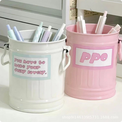 Picture of Storage Drum Design High quality cute pens holder Artist Brush Holder and Desk Organisers