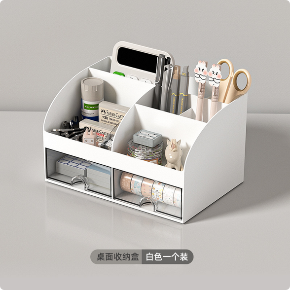 Picture of Storage Box Student Simple Transparent Drawer Desk Storage Cabinet Stationery Desktop Sundries Hair Accessories Finishing Storage Rack