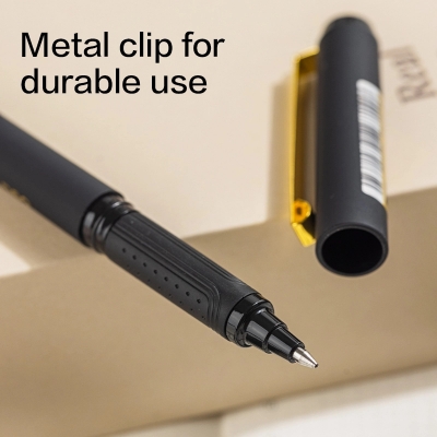 Picture of Deli EG84-BK Gel Pen Black ink -12 pcs and 1 Pcs