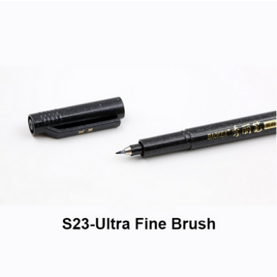 Picture of BAOKE Different Tip Black Calligraphy Brush Pen SMALL/ MEDIUM/LARGE Tip
