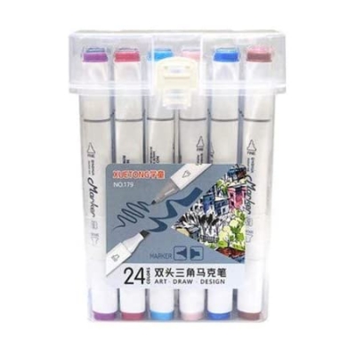 Picture of Instant Dry Dual Tip Alco Art Markers 12/24/36/48/60/80/120 Color