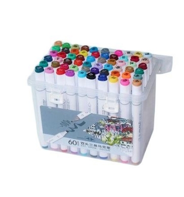 Picture of Instant Dry Dual Tip Alco Art Markers 12/24/36/48/60/80/120 Color