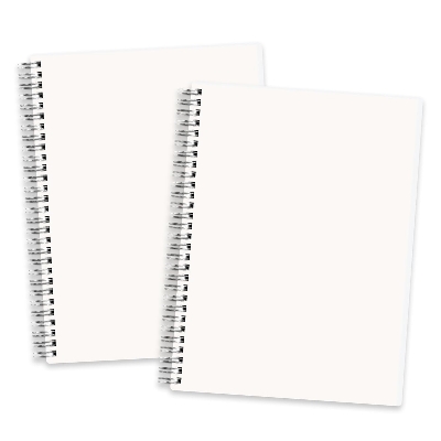 Picture of Papertree Spiral Sketch Notebook Black Cover White Blank Paper Wirebound
