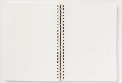 Picture of Papertree Spiral Sketch Notebook Black Cover White Blank Paper Wirebound