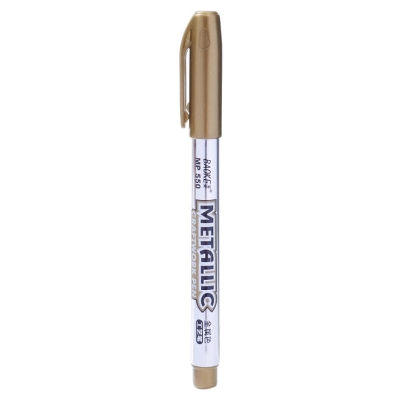 Picture of Baoke Metallic Color Marker Pen,metalic carftwork pen, Golden caraft pen , silver craft pen.