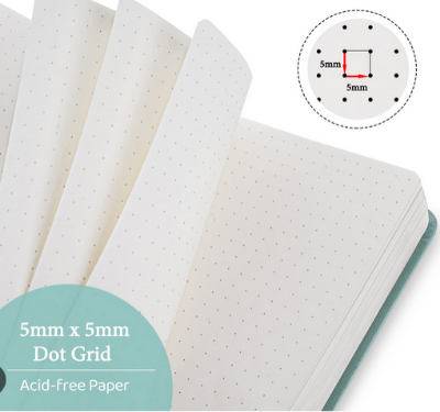 Picture of Papertree Doted Note Book & Grid Note Book A5 size Brown cover