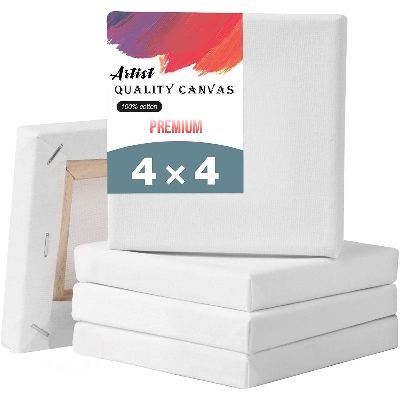 Picture of White Premium Canvas 4x4 inch - 5 Pcs