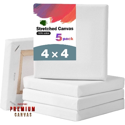 Picture of White Premium Canvas 4x4 inch - 5 Pcs